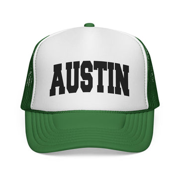 Buy green Austin, Texas Collegiate Style Trucker Hat
