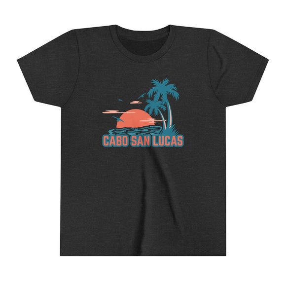 Cabo San Lucas, Mexico Youth Shirt - Retro Palm Tree Cabo San Lucas Kid's T-Shirt