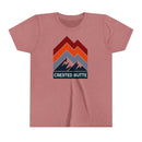Crested Butte, Colorado Youth Shirt - Retro Mountain Crested Butte Kid's T-Shirt-1