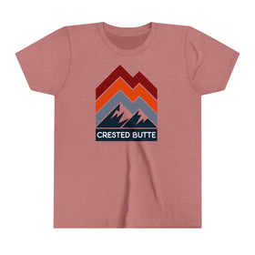 Crested Butte, Colorado Youth Shirt - Retro Mountain Crested Butte Kid's T-Shirt