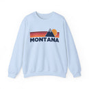Montana Sweatshirt Retro Mountains, Montana Unisex Crewneck, Vintage Cozy Jumper, Gift for Outdoor Lovers-4
