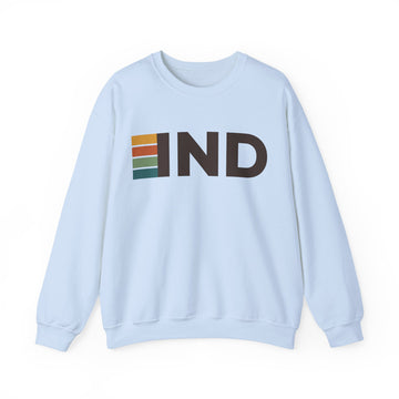 Buy light-blue Indianapolis, Indiana IND Retro Stripe Sweatshirt