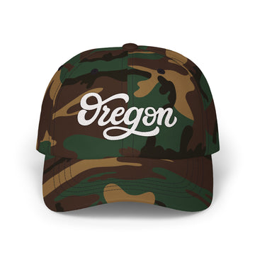 Buy green-camo Oregon Dad Hat - Embroidered Oregon Classic Dad Cap