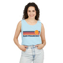 San Francisco, California Retro Sunstripe Tank Top | Comfort Colors - 100% Cotton-16