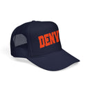 Denver Foam Trucker Hat – Retro Patch Lettering Mesh Cap-4