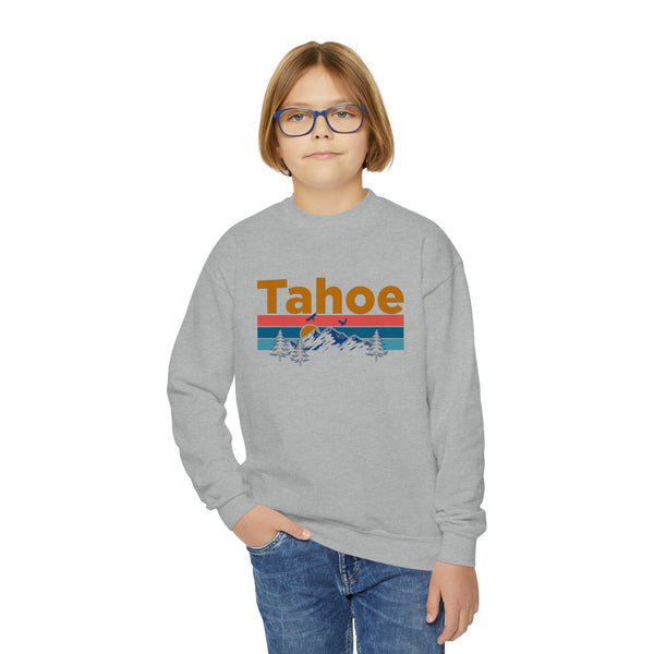 Lake Tahoe, California Youth Sweatshirt - Unisex Kid's Lake Tahoe Crewneck Sweatshirt
