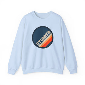 Buy light-blue Atlanta, Georgia Sweatshirt - Retro Graphic Crewneck