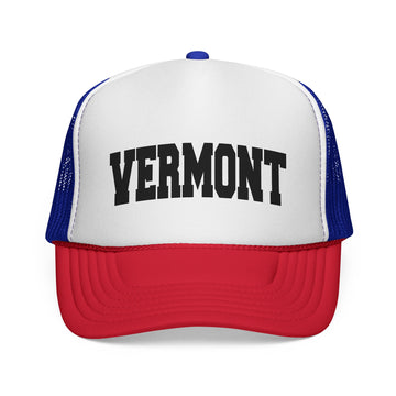 Vermont Retro Collegiate Style Trucker Hat