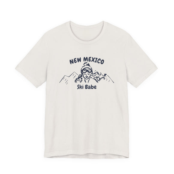 New Mexico Ski Babe T‑Shirt - Retro Skiing Graphic Tee