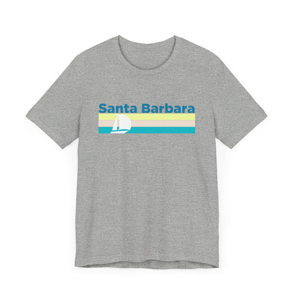 Santa Barbara, California T Shirt - Sailboat Graphic Tee