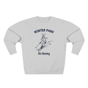 Buy heather-grey Premium Winter Park, Colorado Ski Bunny Sweatshirt