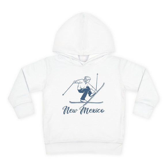 New Mexico Toddler Hoodie - Unisex Vintage Skiing New Mexico Sweatshirt