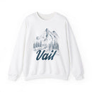 Vail, Colorado Sweatshirt - Mountain Illustration Graphic Crewneck-1