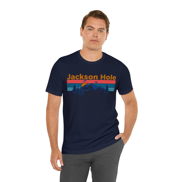 Jackson Hole, Wyoming Shirt - Mountain Sunset Unisex Jackson Hole T-Shirt