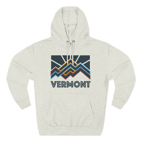 Vermont Hoodie - Retro Mountain Unisex Sweatshirt