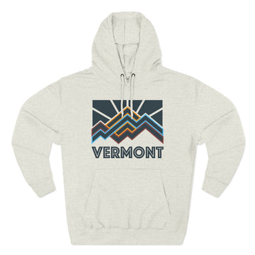 Vermont Hoodie - Retro Mountain Unisex Sweatshirt