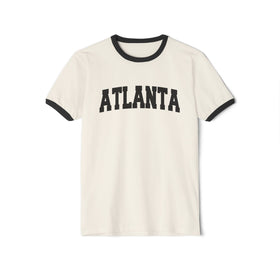 Atlanta, Georgia Cotton Ringer Graphic Tee - Unisex Atlanta T Shirt, Vintage Style Tee, Men's/Women's Tee