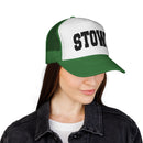 Stowe, Vermont Collegiate Style Trucker Hat-16