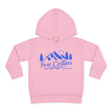 Buy pink Fort Collins, Colorado Toddler Hoodie - Unisex Mountain Fort Collins Pullover Sweatshirt, Kids Hooded Jumper, Colorado Souvenir