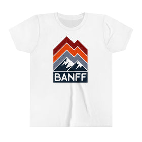 Banff, Canada Youth Shirt - Retro Mountain Banff Kid's T-Shirt