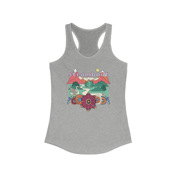 Steamboat, Colorado Women's Racerback Tank Top