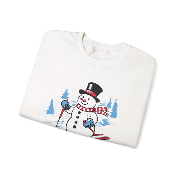 New Mexico Sweatshirt - Ski Snowman Graphic Crewneck