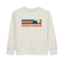 California Toddler Sweatshirt - Retro Mountain California Toddler Crewneck Sweatshirt-1