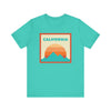 Retro California T-Shirt, Mountain Sun Tee, Unisex Graphic Shirt, Vintage California Top, Outdoor Adventure Clothing