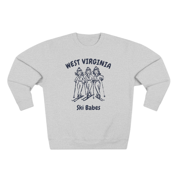 Premium West Virginia Ski Babes Sweatshirt