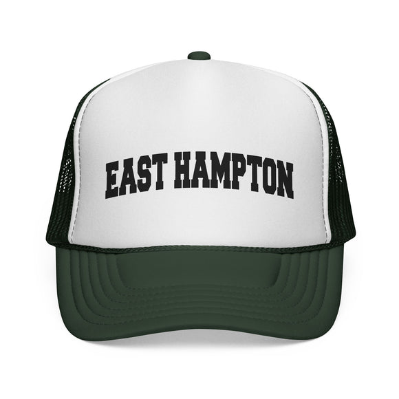 East Hampton, New York Collegiate Style Trucker Hat