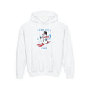 Park City, Utah Youth Hoodie - Skiing Snowman Kids Park City Hooded Sweatshirt-1