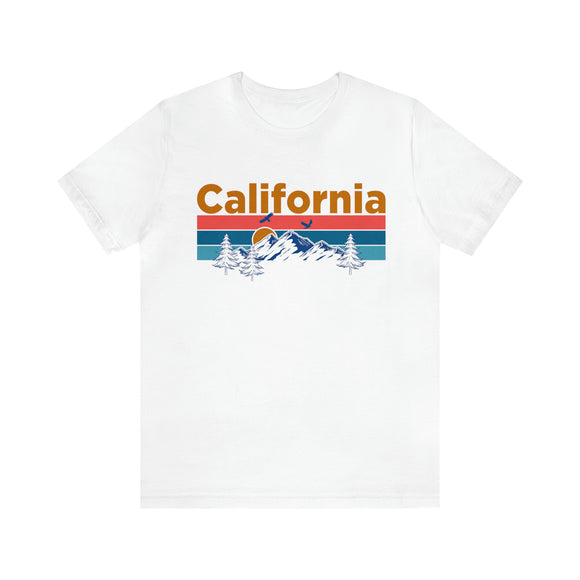 California T-Shirt - Mountain Sunset Unisex California Shirt