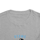 Stowe, Vermont Toddler Skiing Snowman Graphic Tee - Kids Stowe Shirt-11