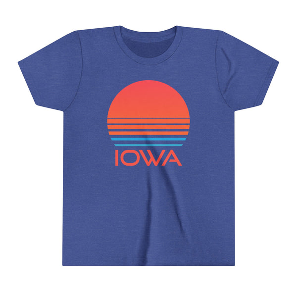 Iowa Youth Shirt - Retro 80s Iowa Kid's T-Shirt