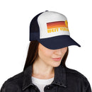 West Virginia Retro Sun Trucker Hat - Vintage Style West Virginia Cap-16