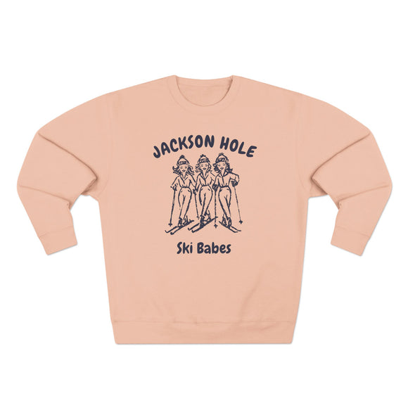 Premium Jackson Hole, Wyoming Ski Babes Sweatshirt