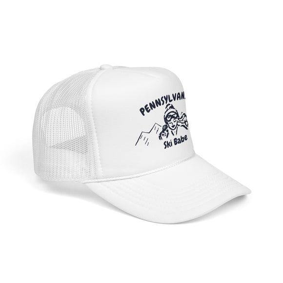 Pennsylvania Ski Babe Trucker Hat — Foam Mesh Cap