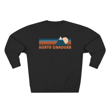 Buy black Premium North Carolina Retro Mountain Graphic Sweatshirt