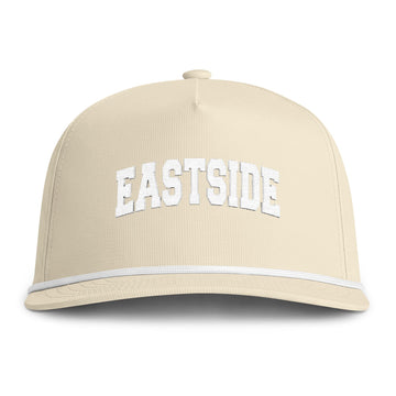 Buy ivory Eastside Embroidered Rope Hat - Vintage Sunwashed Rope Cap, Comfort Colors