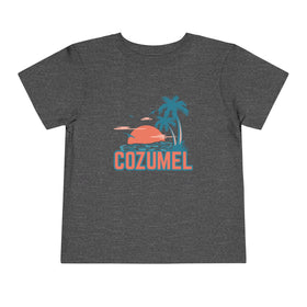 Cozumel, Mexico Toddler T-Shirt - Retro Palm Tree Toddler Cozumel Shirt