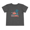 Cozumel, Mexico Toddler T-Shirt - Retro Palm Tree Toddler Cozumel Shirt