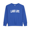Lake Life Toddler Sweatshirt - Lake Life Toddler Crewneck Sweatshirt