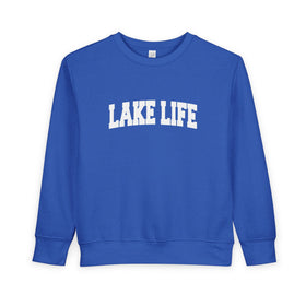 Lake Life Toddler Sweatshirt - Lake Life Toddler Crewneck Sweatshirt