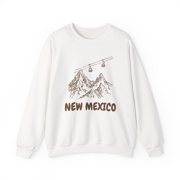 New Mexico Mountain Gondola Sweatshirt, Travel Graphic