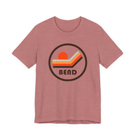 Bend, Oregon T-Shirt - Sunset Mountain Graphic Tee - 0