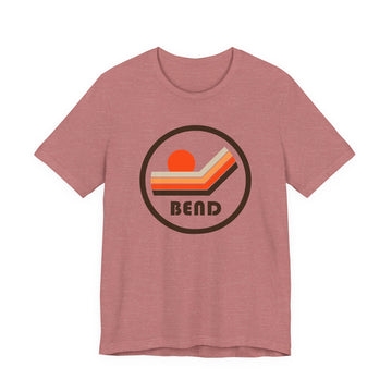 Bend, Oregon T-Shirt - Sunset Mountain Graphic Tee - 0