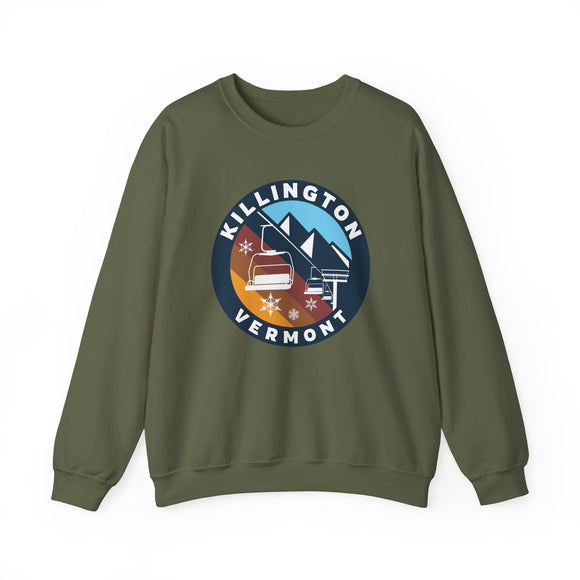 Killington, Vermont Sweatshirt - Ski Lift Killington Crewneck Sweatshirt