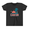 Cancun, Mexico Youth Shirt - Retro Palm Tree Cancun Kid's T-Shirt
