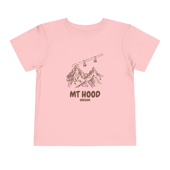 Mt Hood, Oregon Toddler T-Shirt — Vintage Gondola Ski Mountain Tee