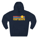 Fort Worth, Texas Hoodie - Retro Sun Unisex Sweatshirt-1